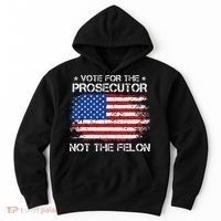 Retro American Flag Vote For The Prosecutor Not The Felon Hoodie thumb 0