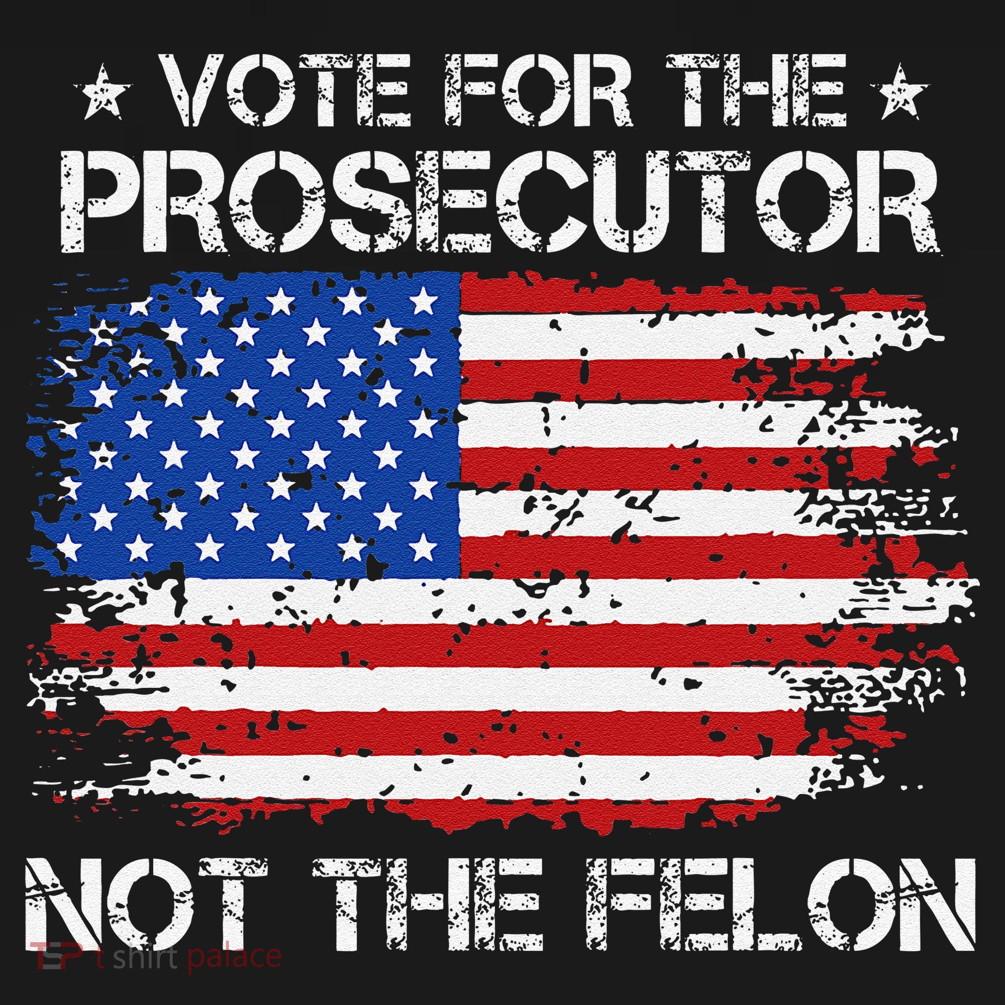 Retro American Flag Vote For The Prosecutor Not The Felon Women's Tank Top