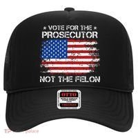 Retro American Flag Vote For The Prosecutor Not The Felon Hat thumb 0