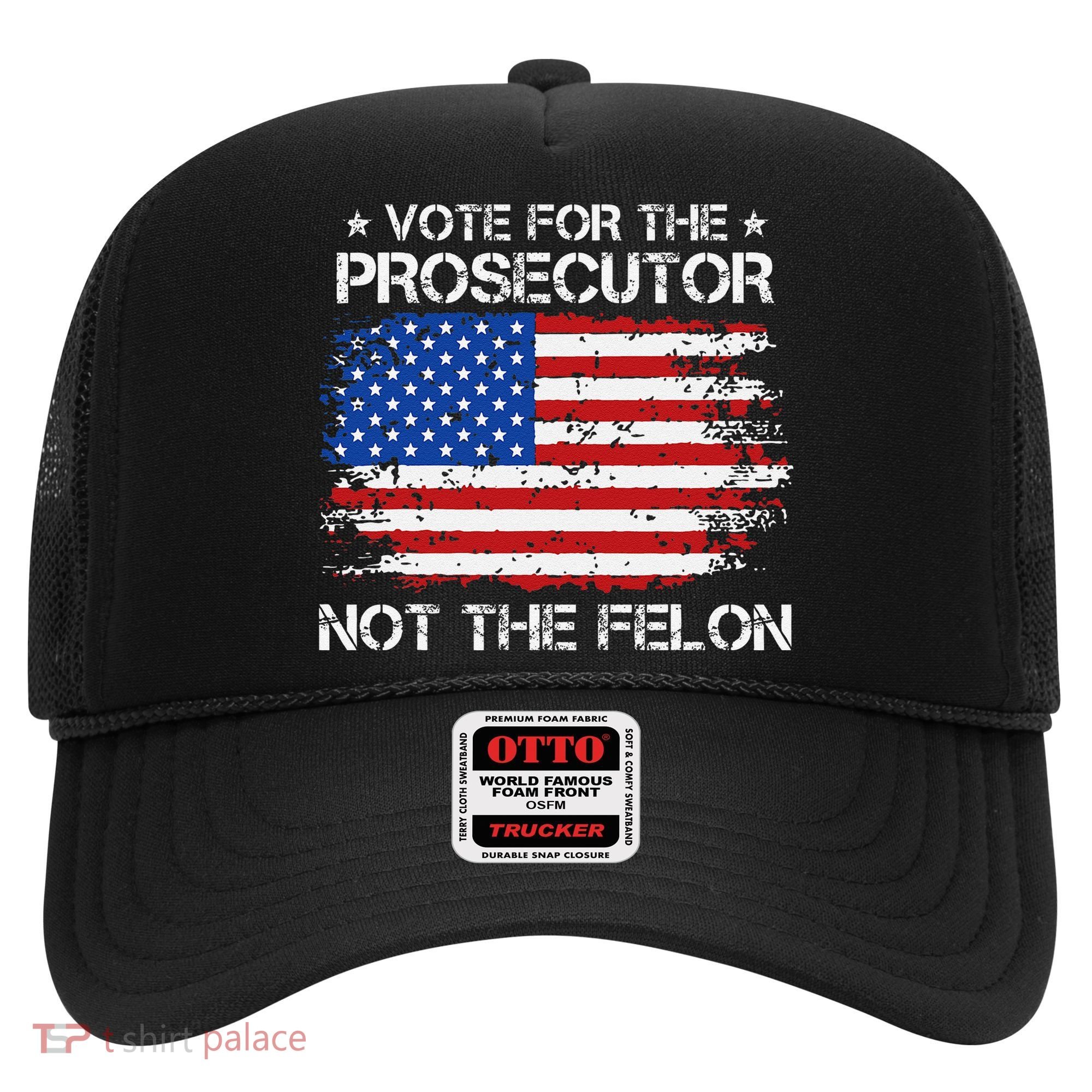 Retro American Flag Vote For The Prosecutor Not The Felon Hat