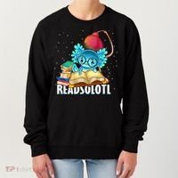 Readsolotl Axolotl Funny Reading Fish Books Lizard  Women's Sweatshirt thumb 0