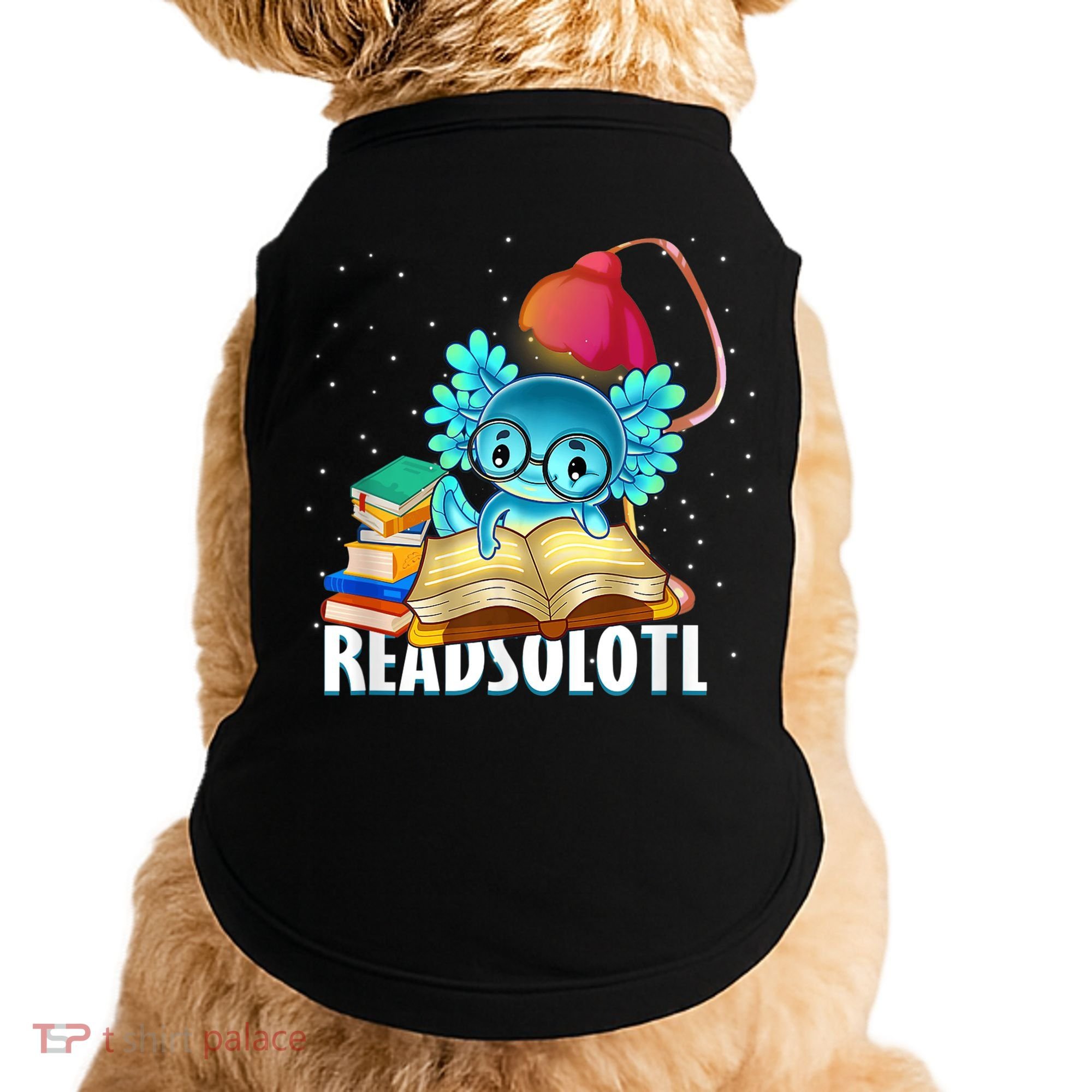 Readsolotl Axolotl Funny Reading Fish Books Lizard  Doggie Tank