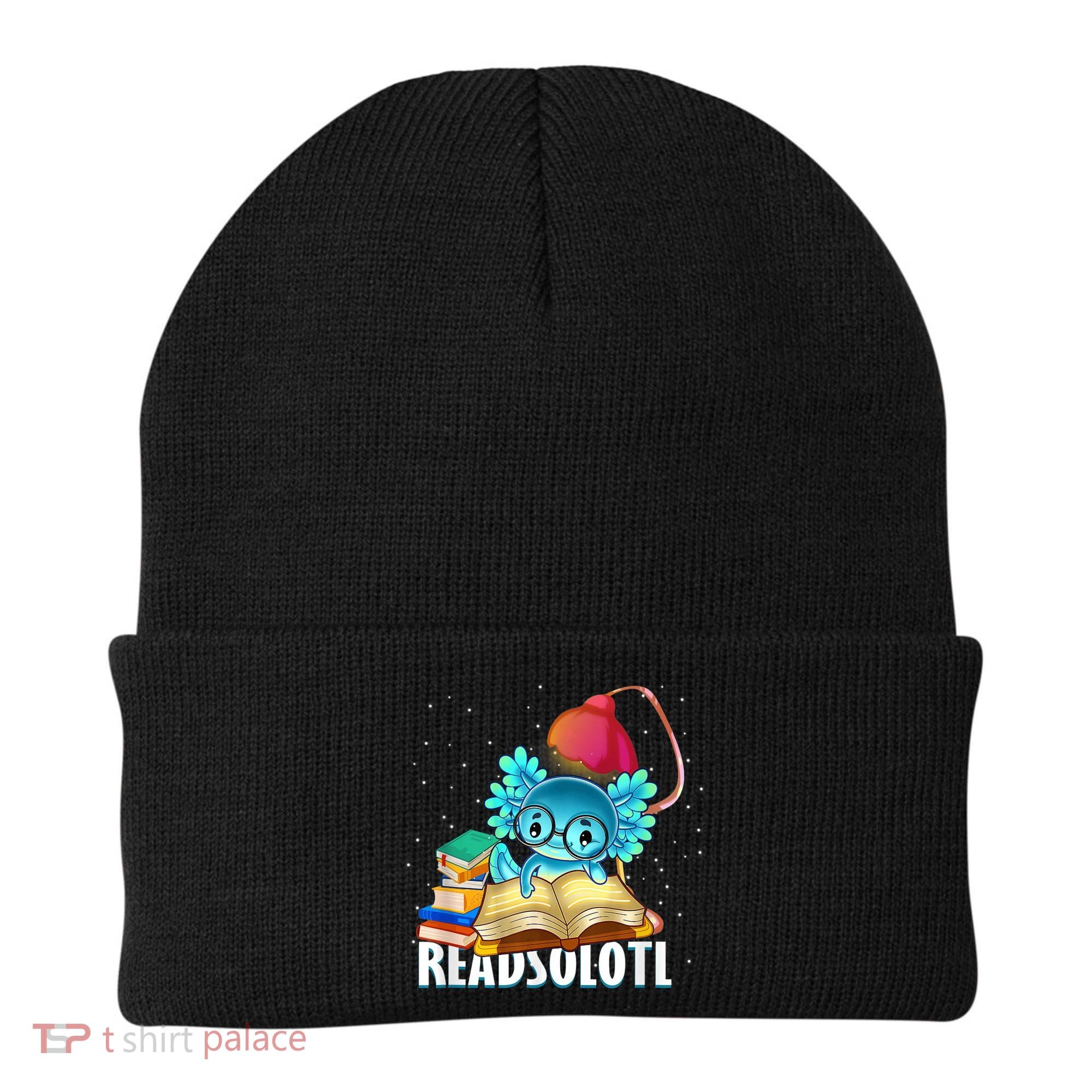 Readsolotl Axolotl Funny Reading Fish Books Lizard  Beanie