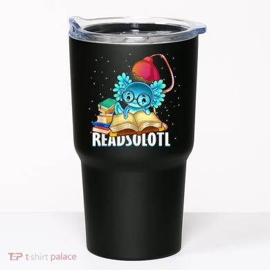 Readsolotl Axolotl Funny Reading Fish Books Lizard  Tumbler