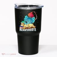 Readsolotl Axolotl Funny Reading Fish Books Lizard  Tumbler thumb 0