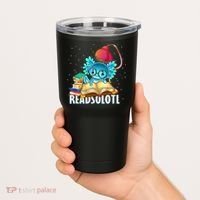 Readsolotl Axolotl Funny Reading Fish Books Lizard  Tumbler thumb 2