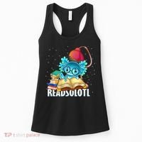 Readsolotl Axolotl Funny Reading Fish Books Lizard  Women's Tank Top thumb 0