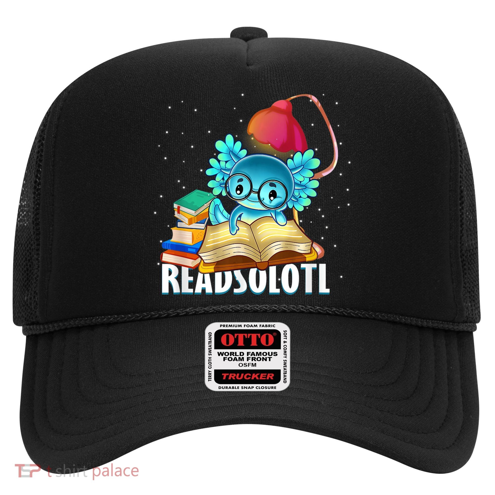 Readsolotl Axolotl Funny Reading Fish Books Lizard  Hat
