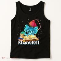 Readsolotl Axolotl Funny Reading Fish Books Lizard  Tank Top thumb 2