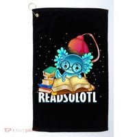 Readsolotl Axolotl Funny Reading Fish Books Lizard  Golf Towel thumb 0