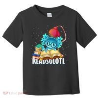 Readsolotl Axolotl Funny Reading Fish Books Lizard  Toddler T-Shirt thumb 0