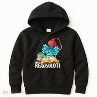 Readsolotl Axolotl Funny Reading Fish Books Lizard  Kids Hoodie thumb 0