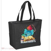 Readsolotl Axolotl Funny Reading Fish Books Lizard  Tote Bag thumb 2