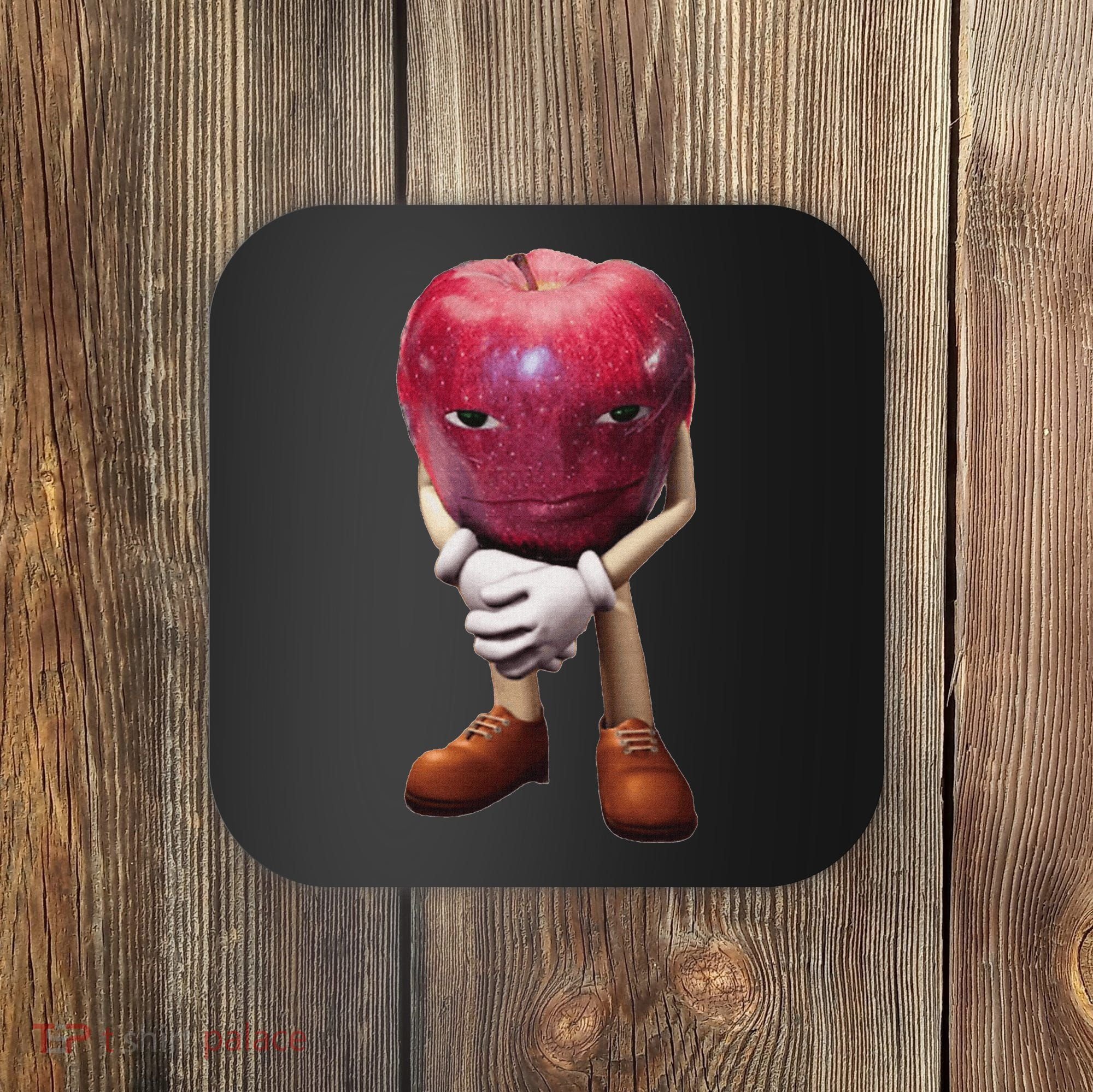 Rizz Apple Funny Meme Coaster