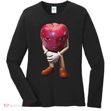 Rizz Apple Funny Meme Women's Long Sleeve Shirt