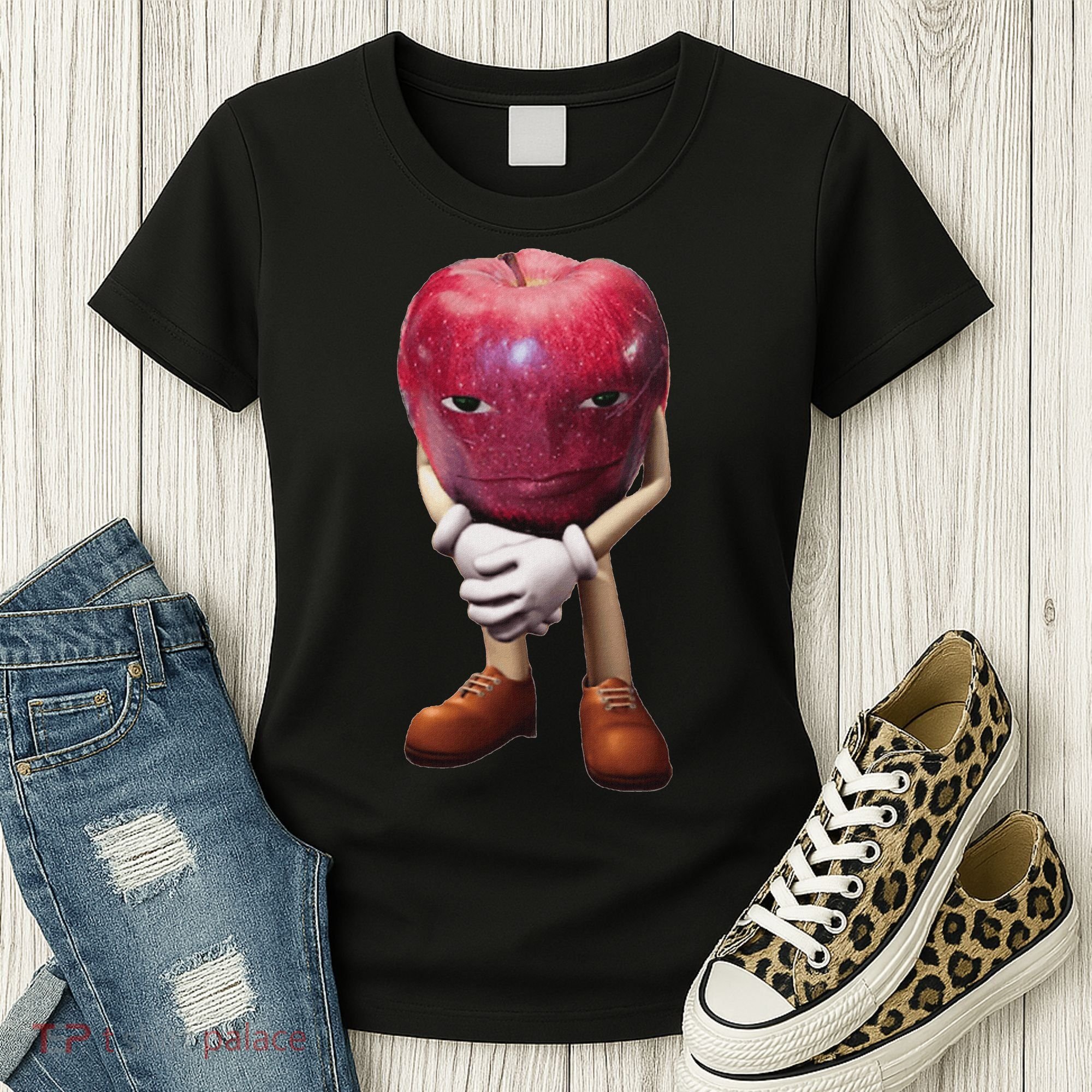 Rizz Apple Funny Meme Women's T-Shirt