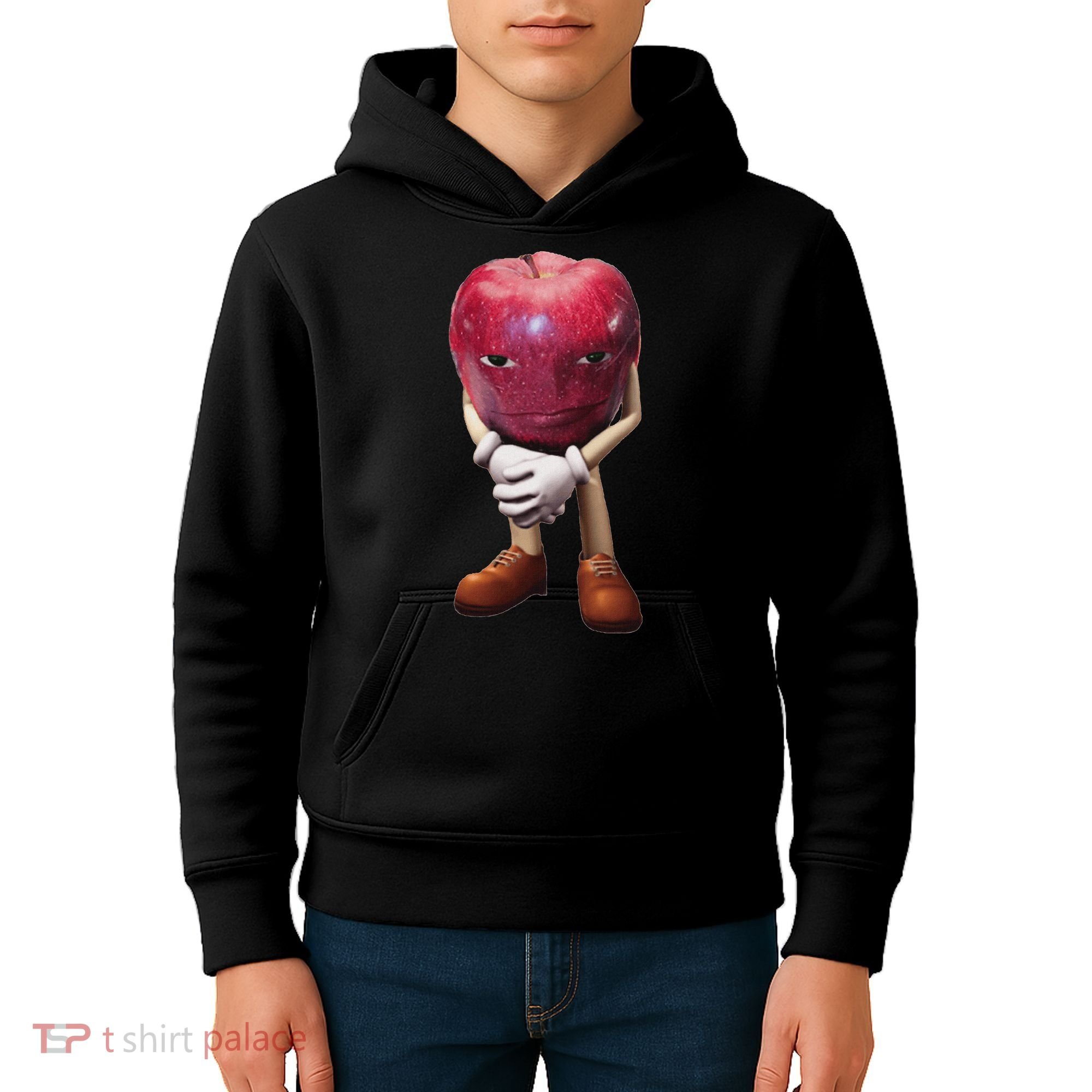 Rizz Apple Funny Meme Kids Hoodie