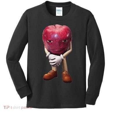 Rizz Apple Funny Meme Kids Long Sleeve Shirt