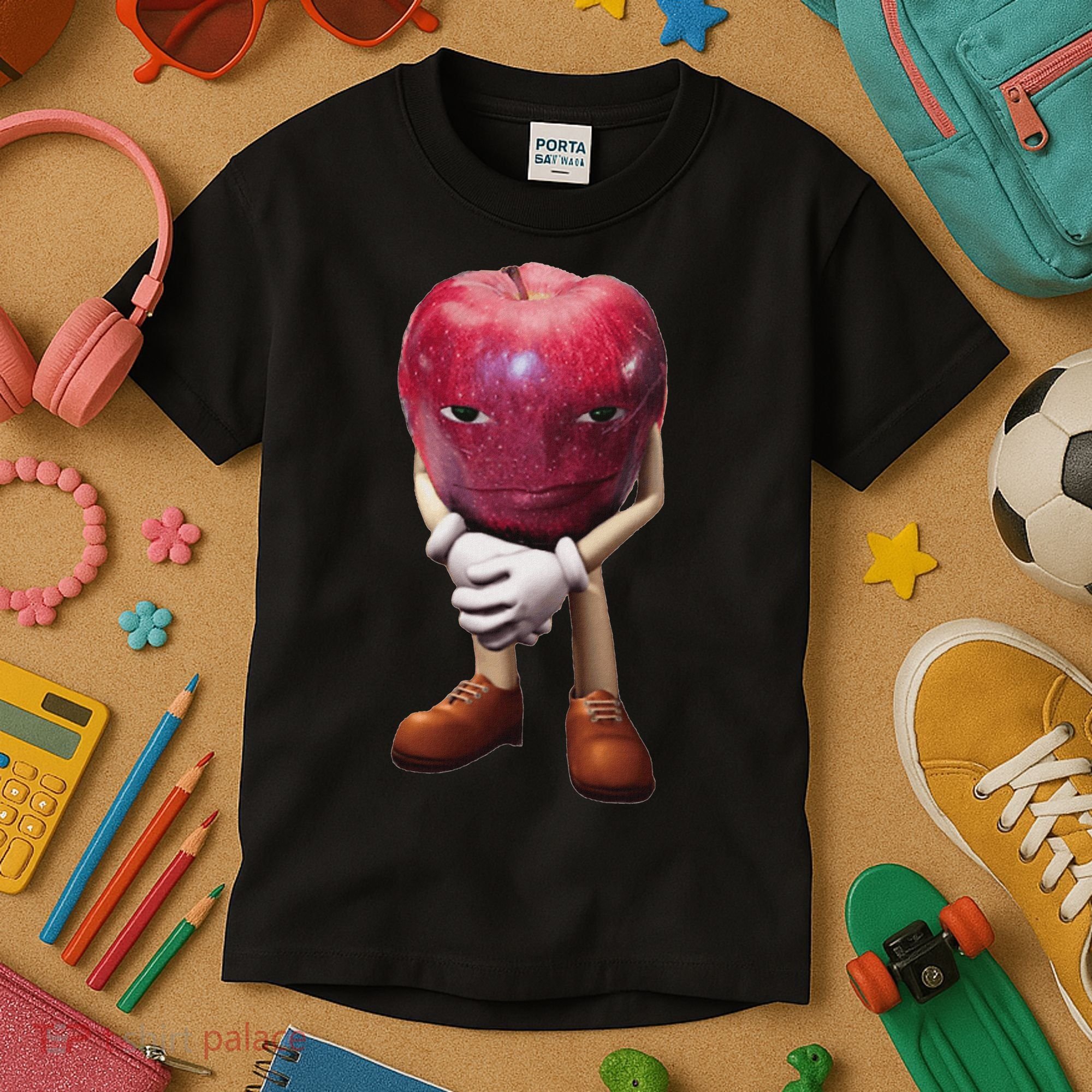 Rizz Apple Funny Meme Kids T-Shirt