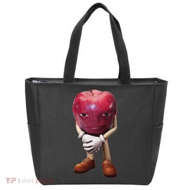 Rizz Apple Funny Meme Tote Bag