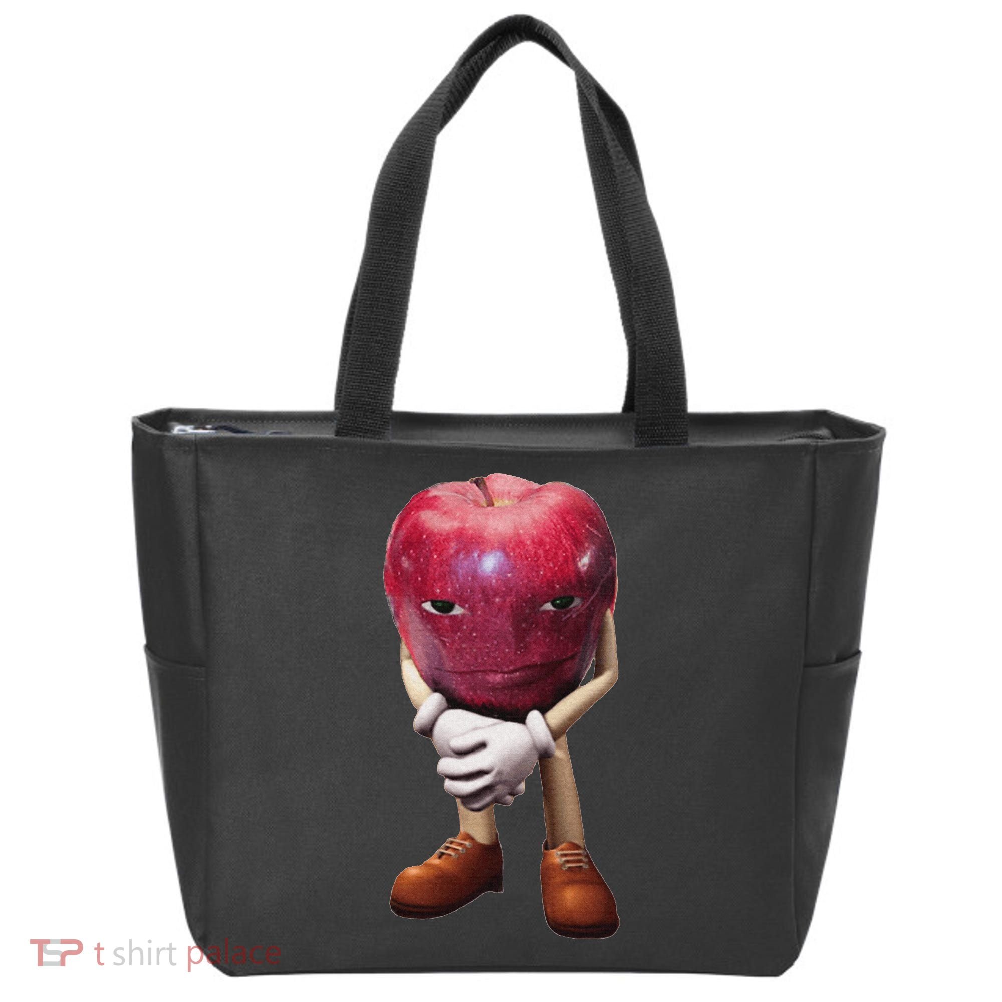 Rizz Apple Funny Meme Tote Bag