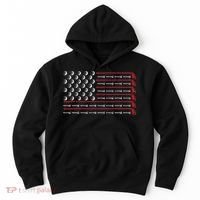Retro American Flag Golf Gift for Golfer Funny Golf Club Hoodie thumb 0