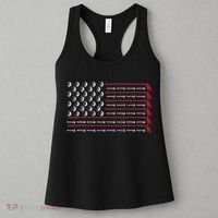 Retro American Flag Golf Gift for Golfer Funny Golf Club Women's Tank Top thumb 3