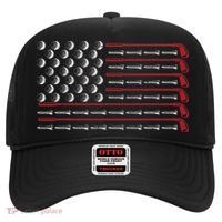 Retro American Flag Golf Gift for Golfer Funny Golf Club Hat thumb 0