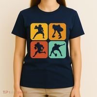Retro American Football I Aesthetic I Football T-Shirt thumb 4