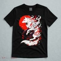 Retro Animal Funny Fox Vintage Okami Basic Japan Style Gift T-Shirt thumb 5