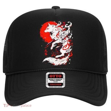 Retro Animal Funny Fox Vintage Okami Basic Japan Style Gift Hat