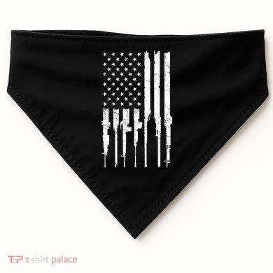 Rifle American Flag USA-Made Doggie Bandana