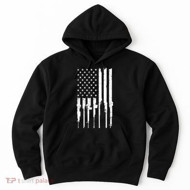 Rifle American Flag Hoodie