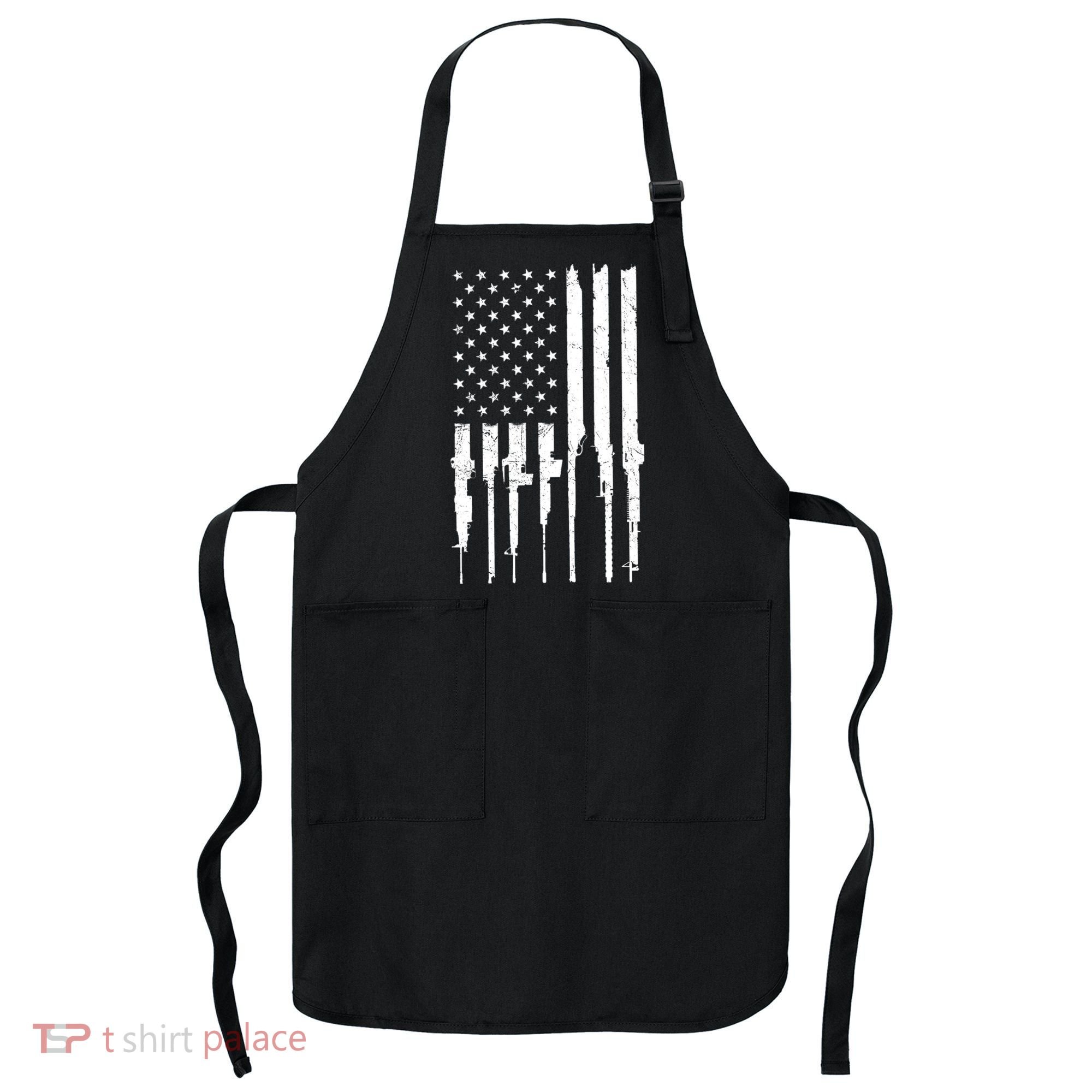 Rifle American Flag Apron