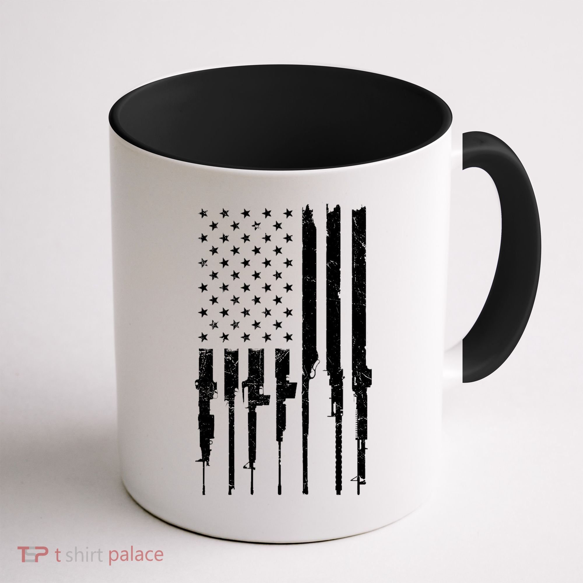 Rifle American Flag Coffee Mug