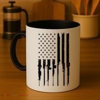 Rifle American Flag Coffee Mug thumb 4
