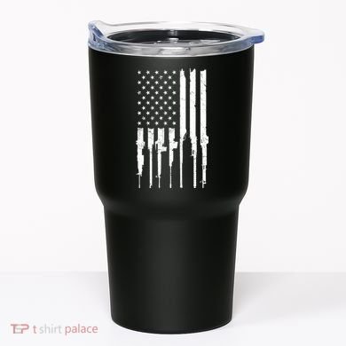 Rifle American Flag Tumbler