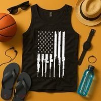 Rifle American Flag Tank Top thumb 4