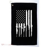 Rifle American Flag Golf Towel thumb 0