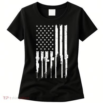 Rifle American Flag Women's T-Shirt