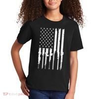 Rifle American Flag Kids T-Shirt thumb 2