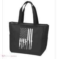 Rifle American Flag Tote Bag thumb 3