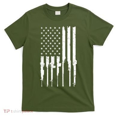 Rifle American Flag T-Shirt