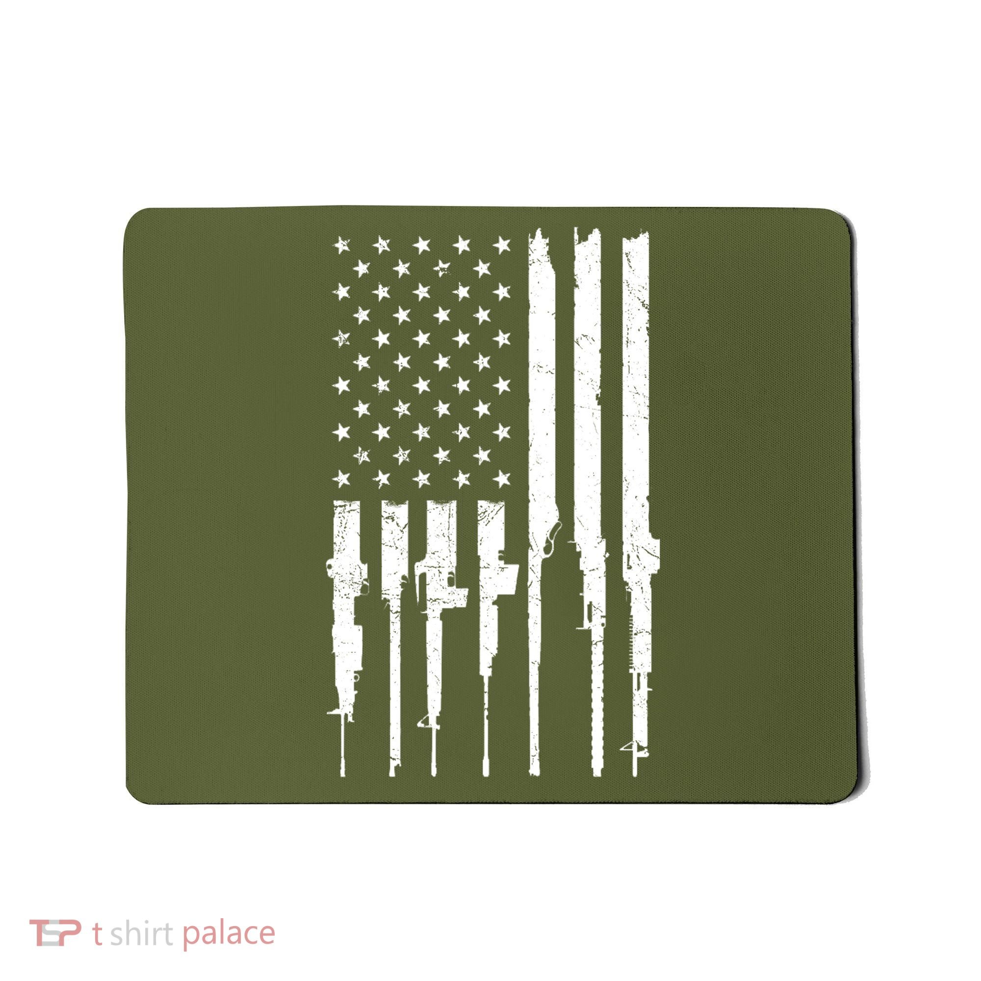 Rifle American Flag Mousepad