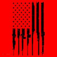 Rifle American Flag Santa Hat thumb 1