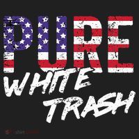 Redneck  American Flag Usa Pure White Trash Beanie thumb 2