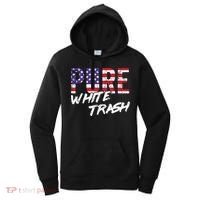 Redneck  American Flag Usa Pure White Trash Women's Hoodie thumb 0