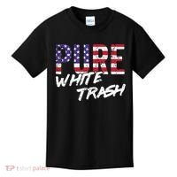 Redneck  American Flag Usa Pure White Trash Kids T-Shirt thumb 0