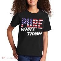 Redneck  American Flag Usa Pure White Trash Kids T-Shirt thumb 2
