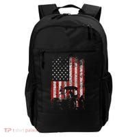 Retro American Flag Tractor Gift  Tractor Farm  Backpack thumb 0